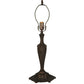 Meyda Lighting Middleton 24" Mahogany Bronze Table Lamp With Multi-Colored Shade Glass