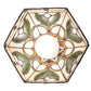 Meyda Lighting Middleton 244867 8" Mahogany Bronze Mini Pendant Light With Multi-Colored Stained Shade Glass