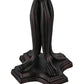 Meyda Lighting Middleton 26" Mahogany Bronze Table Lamp With Multi-Colored Shade Glass