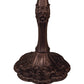 Meyda Lighting Middleton 28" Mahogany Bronze Table Lamp With Multi-Colored Shade Glass