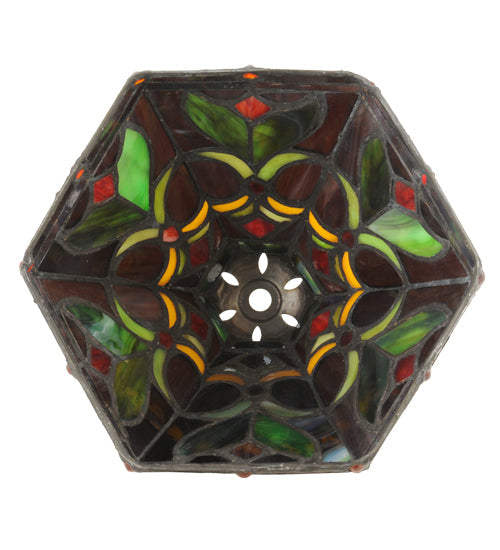 Meyda Lighting Middleton 7.5" Multi-Colored Shade Glass