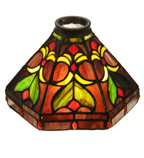 Meyda Lighting Middleton 8" Multi-Colored Shade Glass