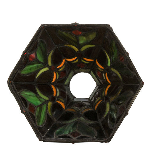 Meyda Lighting Middleton 8" Multi-Colored Shade Glass