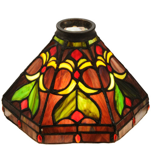 Meyda Lighting Middleton 8" Multi-Colored Shade Glass