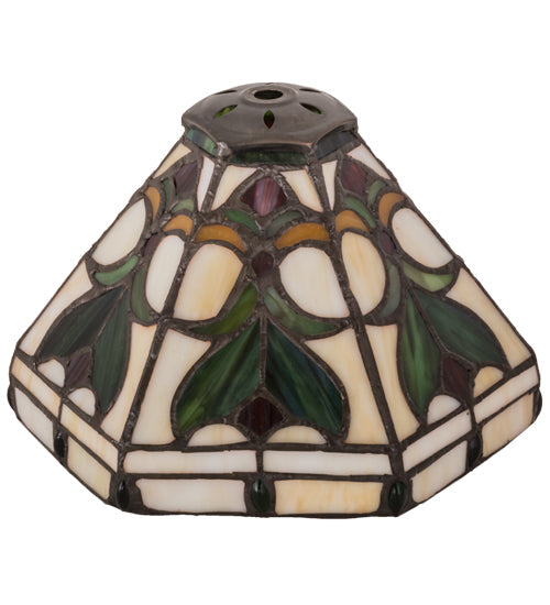 Meyda Lighting Middleton 8"W x 5"H Multi-Colored Shade Glass