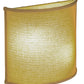 Meyda Lighting Milford 12" 2-Light Wall Sconce With Golden Wheat Shade Glass
