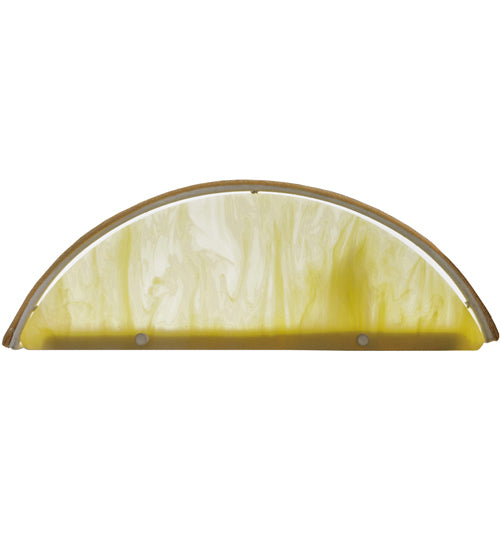 Meyda Lighting Milford 12" 2-Light Wall Sconce With Golden Wheat Shade Glass