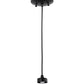 Meyda Lighting Milk Bottle 5" LED Black Mini Pendant Light With Frosted Clear Shade Glass