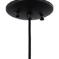 Meyda Lighting Milk Bottle 5" LED Black Mini Pendant Light With Frosted Clear Shade Glass