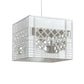 Meyda Lighting Milk Crate 18" White Pendant Light With White Shade