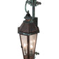 Meyda Lighting Millesime 11" 3-Light Verdigris & Copper Lantern Wall Sconce With Clear Seeded Shade Glass