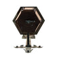 Meyda Lighting Millesime 11" 3-Light Verdigris & Copper Lantern Wall Sconce With Clear Seeded Shade Glass