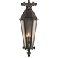 Meyda Lighting Millesime 14" 3-Light Coffee Bean Wall Sconce With Clear Seeded Shade Glass