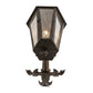 Meyda Lighting Millesime 14" 3-Light Coffee Bean Wall Sconce With Clear Seeded Shade Glass