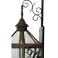 Meyda Lighting Millesime 14" Craftsman Brown And Vintage Copper Lantern Wall Sconce With Clear Shade Glass
