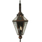 Meyda Lighting Millesime 14" Craftsman Brown And Vintage Copper Lantern Wall Sconce With Clear Shade Glass