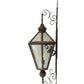 Meyda Lighting Millesime 14" Craftsman Brown And Vintage Copper Lantern Wall Sconce With Clear Shade Glass
