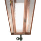 Meyda Lighting Millesime 14" Raw Copper Lantern Pendant Light With Clear Seeded Shade Glass