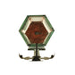 Meyda Lighting Millesime 14" Raw Copper and Verdigris Wall Sconce With Clear Seeded Shade Glass