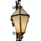 Meyda Lighting Millesime 20" Copper And Timeless Bronze Lantern Wall Sconce With Frosted White Art Shade Glass