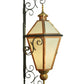Meyda Lighting Millesime 20" Copper And Timeless Bronze Lantern Wall Sconce With Frosted White Art Shade Glass