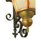 Meyda Lighting Millesime 20" Copper And Timeless Bronze Lantern Wall Sconce With Frosted White Art Shade Glass