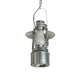 Meyda Lighting Miners Lantern 12" 2-Light Galvinized Silver Pendant Light With Frosted Clear Shade Glass