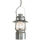 Meyda Lighting Miners Lantern 12" 2-Light Galvinized Silver Pendant Light With Frosted Clear Shade Glass