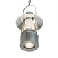 Meyda Lighting Miners Lantern 12" 2-Light Galvinized Silver Pendant Light With Frosted Clear Shade Glass