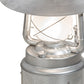 Meyda Lighting Miners Lantern 12" 2-Light Galvinized Silver Pendant Light With Frosted Clear Shade Glass