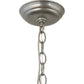 Meyda Lighting Miners Lantern 13" Galvinized Silver Pendant Light With Frosted Clear Shade Glass