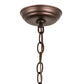 Meyda Lighting Miners Lantern 178541 7" Mahogany Bronze Mini Pendant Light With Clear Shade Glass