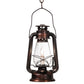 Meyda Lighting Miners Lantern 220231 7" Vintage Copper Mini Pendant Light With Clear Shade Glass