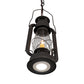 Meyda Lighting Miners Lantern 7" 2-Light Dark Roast Mini Pendant Light With Clear Shade Glass