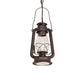 Meyda Lighting Miners Lantern 7" 2-Light Distressed Rust Mini Pendant Light With Clear Shade Glass