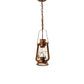 Meyda Lighting Miners Lantern 7" 2-Light Vintage Copper Mini Pendant Light With Clear Shade Glass