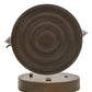 Meyda Lighting Miners Lantern 7" Distressed Rust Lantern Wall Sconce With Clear Frosted Shade Glass