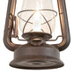 Meyda Lighting Miners Lantern 7" Distressed Rust Wall Sconce With Clear Shade Glass