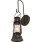 Meyda Lighting Miners Lantern 7" Mahogany Bronze Lantern Wall Sconce With Clear Shade Glass