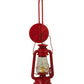 Meyda Lighting Miners Lantern 7" Ruby Red Lantern Wall Sconce With Clear Shade Glass
