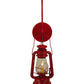 Meyda Lighting Miners Lantern 7" Ruby Red Lantern Wall Sconce With Clear Shade Glass