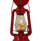Meyda Lighting Miners Lantern 7" Ruby Red Lantern Wall Sconce With Clear Shade Glass