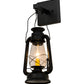 Meyda Lighting Miners Lantern 7" Textured Black Wall Sconce With Clear Shade Glass