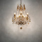 Meyda Lighting Minuet 38" 12-Light Autumn Leaf Chandelier With Amber Faux Candlelight