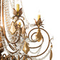 Meyda Lighting Minuet 38" 12-Light Autumn Leaf Chandelier With Amber Faux Candlelight