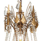 Meyda Lighting Minuet 38" 12-Light Autumn Leaf Chandelier With Amber Faux Candlelight