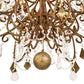Meyda Lighting Minuet 64" 16-Light Autumn Leaf Chandelier With Amber Faux Candlelight