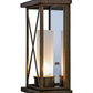 Meyda Lighting Mirror Cross 9" Gilded Tobacco Wall Sconce With Frosted Clear Shade Glass