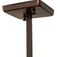 Meyda Lighting Mission 10" Mahogany Bronze Prime Pendant Light With White Opal Shade Glass