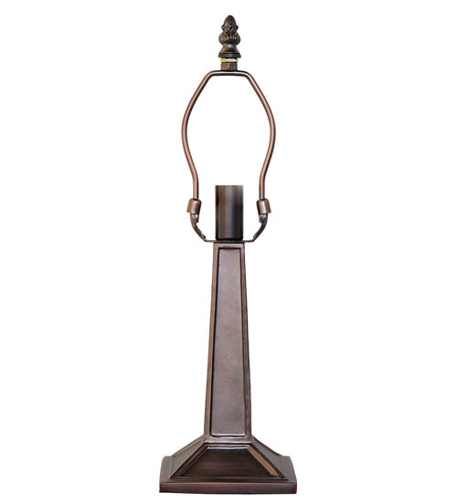 Meyda Lighting Mission 10" Mahogany Bronze Table Lamp Base